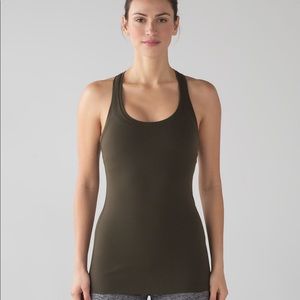 Lululemon Cool Racerback II Dark Olive size 2